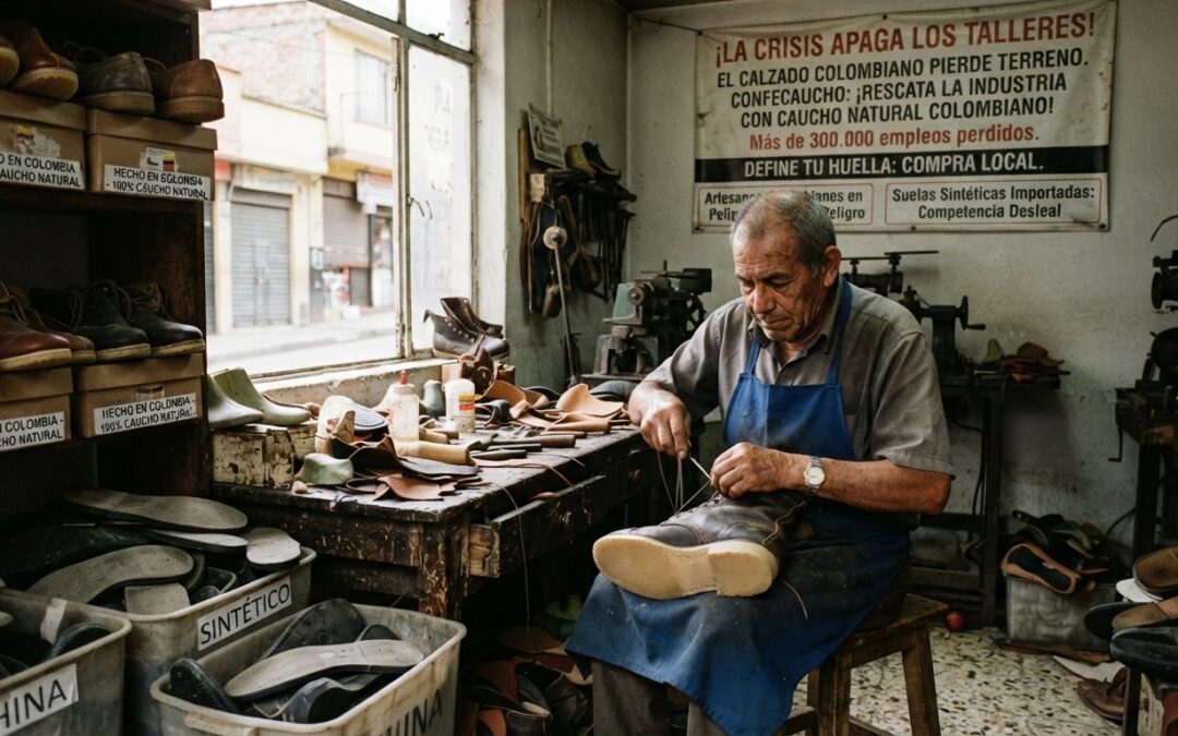El calzado colombiano pierde terreno: Confecaucho llama a rescatar la industria con caucho natural